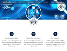 Tablet Screenshot of lepiadive.com